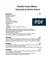 Checklist Exames PCDF