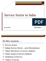 Service Sector in India: 03-Jan-2011 Mms-Sem-Iv