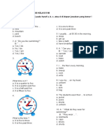 Soal Bahasa Inggris Kelas 5 Mi