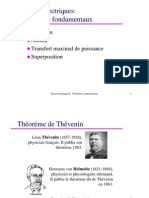 Electrotechnique Theoremes Fondamentaux