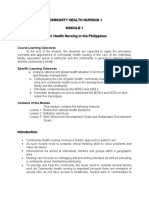 Community Health Nursing 1 Public Health Nursing in The Philippines