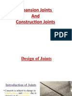 Expansion and Construction Joints