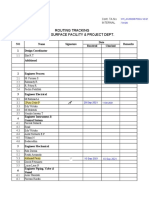 Routing Tracking Operation Surface Facility & Project Dept.: 015 - JX-200238-PHG-LI-VD-21 TA-026