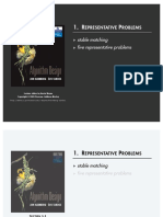 Stable Matching Five Representative Problems: Epresentative Roblems