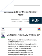 KALAHI-CIDSS: Session Guide For Municpial Fiduciary Workshop