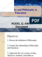 Philosopy in Education