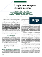 Repair of Single Coat Inorganic Zinc Sil