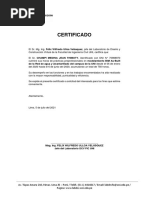 Certificado de Trabajo Champi Jean