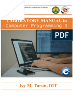 Lab Manual in Computer Programming 1