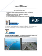 Lesson 3 Evolution of Philippine Taxation