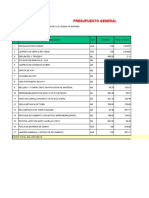 Presupuesto Embardado