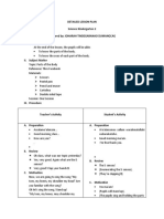 Detailed Lesson Plan Science Kindergarten 2 Prepared By: Joharah Tindegaranao Dumangcag I. Objectives