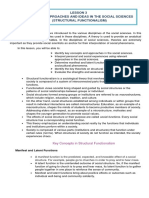 LESSON 3 - Structural Functionalism