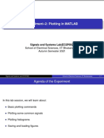 Experiment-2: Plotting in MATLAB: Signals and Systems Lab (EC2P002)