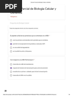 Examen Parcial de Biología Celular