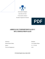 Arreglos Unidimensionales y Multidimansionales