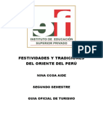 Festividades y Tradiciones Del Oriente Del Perú