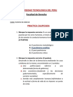 Semana 13 Segunda Practica Calificada - Filosofia Del Derecho Utp