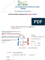 Chapitre 2 PH Des Solutions Acides Bases