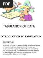 Tabulation