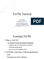 TCL/TK Tutorial: Fan Yang Kristy Hollingshead