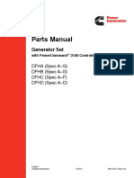 Cummins DFHA DFHB DFHC DFHD Generator Set Parts Manual Powercommand 3100 Controller