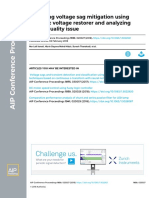 Modelling Voltage Sag Mitigation Using Dynamic Voltage Restorer and Analyzing Power Quality Issue