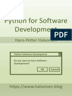 Python For Software Development Hans Petter Halvorsen