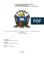 Informe Plataforma Web