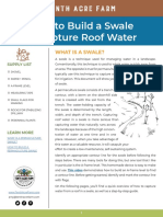 How To Build A Swale To Capture Roof Water