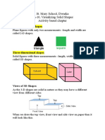 Visualizing Solid Shapes Class VIII