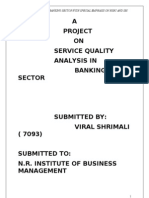 A Project ON Service Quality Analysis in Banking Sector