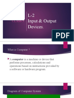 Class 5 L-2 Input & Output Devices