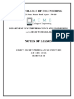 18cs36 - Discrete Mathematical Structures-Notes