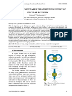 Biological Wastewater Treatment in Context of Circular Economy