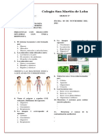 Evaluación de Naturales