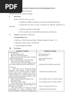 A Detailed Lesson Plan in Mathematics