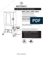 Masterbuilt Mps 330G User Manual