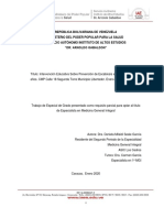 República Bolivariana de Venezuela Ministerio Del Poder Popular para La Salud Servicio Autónomo Instituto de Altos Estudios "DR: Arnoldo Gabaldon"