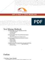 Unit 2, Part 2:topic Modeling