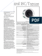 Control 18C/T: Two-Way 8" Coaxial Ceiling Loudspeaker Key Features