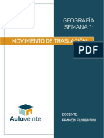 Semana 1 - Movimiento de Traslación