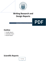 Writing Research and Design Reports