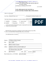 Notice of Appearance of Counsel or Re-Assignment of Counsel Within The Same Office