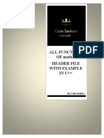 All Functions OF Math.h Header File With Example IN C++: by Code Seekers