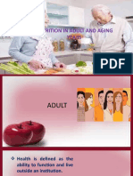 Nutrition in Adult and Aging Years: Compiled by