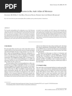 Illite Crystallinity Patterns in The Anti-Atlas of Morocco