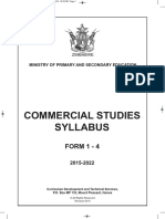 Commercial Studies Syllabus: Form 1 - 4