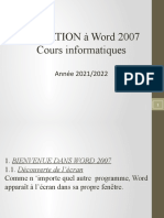 Cour Word en Powerpoint