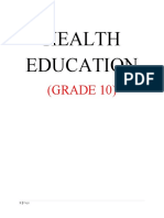 Health Education: (GRADE 10)